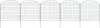 vidaXL Set di recinzione da giardino Convex 77,5x78,5 cm Anteprima dell’immagine prodotto 11
