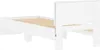 vidaXL Struttura letto con testiera e luci LED bianche Anteprima dell’immagine prodotto 11