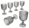 Agata 6x Rotweingläser grau 290ml Glas Relief Weißwein Produktbild-Vorschau 2