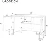 okwish Kommoden Modernes 3-türiges Sideboard mit Produktbild-Vorschau 7