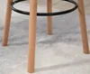 Close-up view of the legs and footrest ring of a bar stool. Podgląd zdjęcia produktu