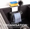 Nastavitelný organizér do dřezu 15,5x15,5x17,5 cm Šedý na Náhled obrázku produktu 9
