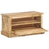 Schuhbank 85x40x45 cm Massivholz Mango Produktbild-Vorschau 4