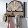 WOHNLING Wandgarderobe Mango Massivholz / Rattan 53x40x7,5 Produktbild-Vorschau 7
