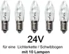 5 Stück Topkerze 24V 3W E10 Riffelkerze Ersatzlämpchen für Produktbild-Vorschau 2