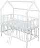 Baby-Delux Hausbett Kinderbett Gitterbett weiß 60x120 Produktbild-Vorschau 5