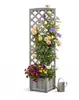 Relaxdays plantenbak met klimrek, afmetingen: 180x55x51 cm, Productafbeelding-voorbeeld 1