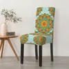 4 stuks elastische stoelhoes, universeel, boheems design, Productafbeelding-voorbeeld 2