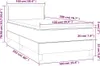 Boxspringbett mit Matratze & LED Dunkelblau 100x200 cm Samt Produktbild-Vorschau 7