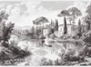 Vlies Fototapete - Black and White Vintage Landscape Retro Produktbild-Vorschau 2