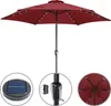 KINGSLEEVE® Parasol de jardin extérieur LED solaire 270cm Voir les images du produit 2