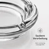 24 Aschenbecher Hochwertige Glas Ascher Rund Gastro Wind Produktbild-Vorschau 3