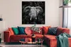 MuchoWow® Poster Elefant - Tiere - Rauchen - Schwarz - Weiß Produktbild-Vorschau 2