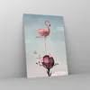 Bilder auf glas - Einteilig - Flamingo Blume Grafik Produktbild-Vorschau 4
