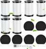 A collection of vacuum cleaner filters and foam filters arranged on a white background. Produktbild-Vorschau