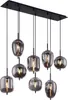 Globo Lighting|Hängeleuchte Metall schwarz, 8x E14 Produktbild-Vorschau 2