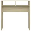 vidaXL Konzolový stôl Sonoma Oak 78x30x80 cm Materiál dreva Náhľad obrázku produktu 4