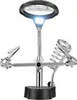 Bigstren 1912 Držáček s lupou-třetí ruka s LED osvětlením Náhled obrázku produktu 6