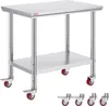 Arbeitstisch 91 x 60 x 82 cm Edelstahl Catering Produktbild-Vorschau 1