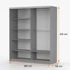 Schwebetürenschrank TOKYO M, Schlafzimmer Kleiderschrank Produktbild-Vorschau 7