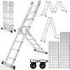 Bettizia 4x4 viacúčelový rebrík 470cm 6 v 1 hliníkový Náhľad obrázku produktu 9