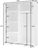 AX LIVING Kleiderschrank weiß mit Spiegel 200 cm – Beralto Produktbild-Vorschau 6