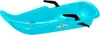 A bright blue plastic sled with black handles, shown from a side angle on a white background. Anteprima dell’immagine prodotto