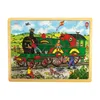 Bigjigs Toys Drevené vláčikové puzzle 24 dielikov Náhľad obrázku produktu 1