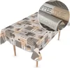 Tischdecke Wachstuch Premium Ornamente Beige Robust Produktbild-Vorschau 1
