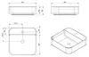 Sapho MOLVENO Keramik-Waschtisch 39,5x39,5 cm, zum Produktbild-Vorschau 7