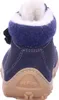 The back view of a child's blue winter boot. Produktbild-Vorschau