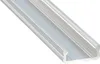 LED Aluminium Profil Leiste Weiß | Typ D | Mit Endkappe und Produktbild-Vorschau 1