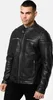 Tazzio Herren Lederjacke A803 (Schwarz, L) Produktbild-Vorschau 4