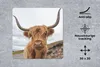 MuchoWow® Mauspad Mousepad Schottischer Highlander - Hörner Produktbild-Vorschau 2