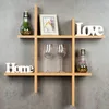 levandeo Hashtag Regal 75x75cm Wandregal Holz Kernbuche Produktbild-Vorschau 2