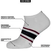 6 Paar Retro Sport und Freizeit Sneaker  mit Farbstreifen Produktbild-Vorschau 3