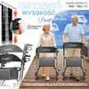Składany wózek inwalidzki ELONEO Premium, bardzo lekki, z Podgląd zdjęcia produktu 5
