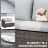 MeXo Gartenmöbel Set Polyrattan Essgruppe 7 Teile Lounge Produktbild-Vorschau 4