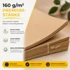 100 hojas de papel kraft marrón de 160 g/m², fabricado con Vista previa de la imagen del producto 3