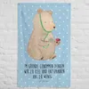 Mr. & Mrs. Panda Wandbild Bär Arzt - Blau Pastell - Produktbild-Vorschau 5