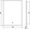 Mexen Navia specchio da bagno retroilluminato 60 x 80 cm, Anteprima dell’immagine prodotto 6