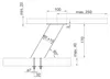 Barkonsole Korfu schräg, (Thekenstütze) H 170 mm Produktbild-Vorschau 3