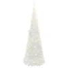 vidaXL Sapin de Noël Pop-Up Artificiel 150 LED Blanc 180 cm Voir les images du produit 4