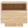 Comodino con luci LED Rovere Sonoma 40x39x37 cm Anteprima dell’immagine prodotto 7