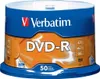 A spindle of Verbatim DVD-R discs. Produktbild-Vorschau