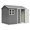 Geräteschuppen Gerätehaus Metall Gartenhaus Satteldach Produktbild-Vorschau 14