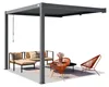 PRIMEYARD Pergola addossata 3x3 m montanti in alluminio con Anteprima dell’immagine prodotto 1