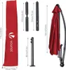VOUNOT® Ampelschirm mit Schutzhülle, Sonnenschirm 300 cm, Produktbild-Vorschau 13