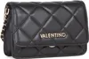 A black quilted Valentino handbag with gold chain strap and gold Valentino logo. Produktbild-Vorschau