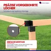 GeZu Impex Pfosten Eckverbinder 71 x 71 mm Schwarz Produktbild-Vorschau 5